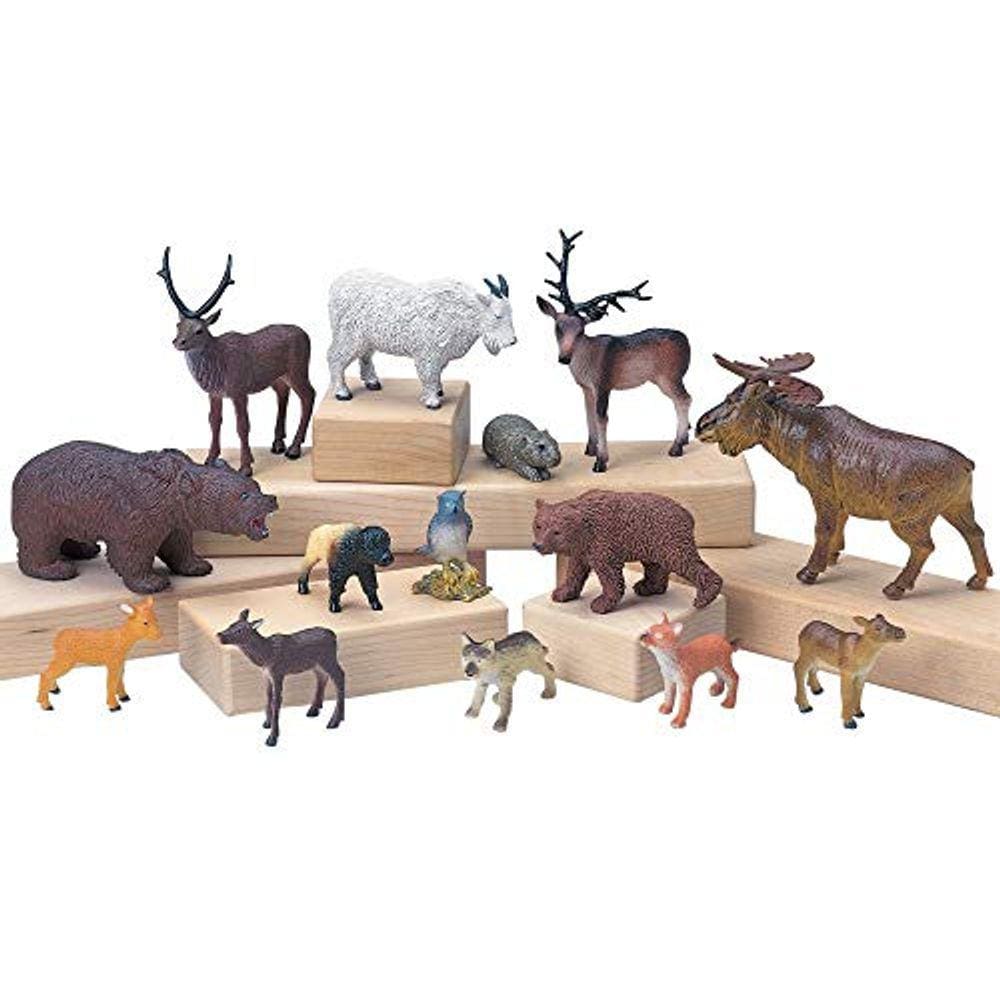 Conjunto Vinyl Forest Animal Play, coleção de estatuetas, conjunto de 4 animais