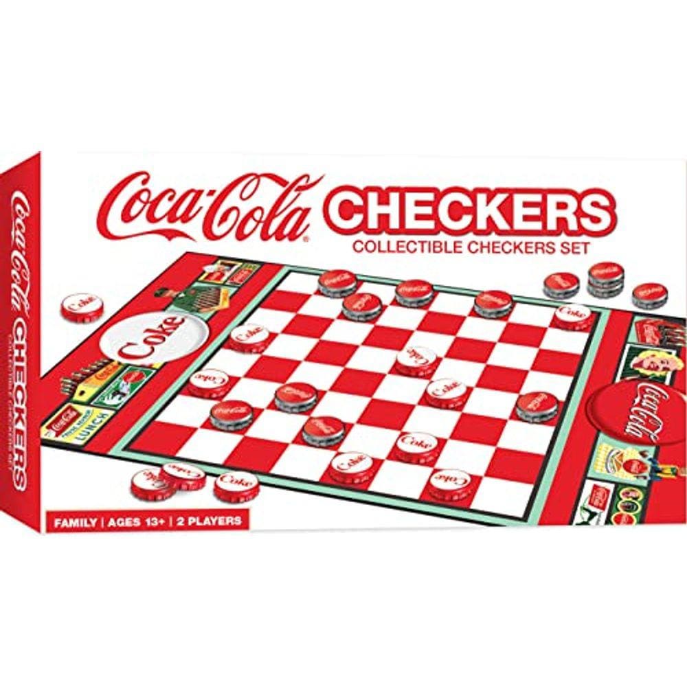 Coca-Cola Checkers - Jogo licenciado para crianças e adultos