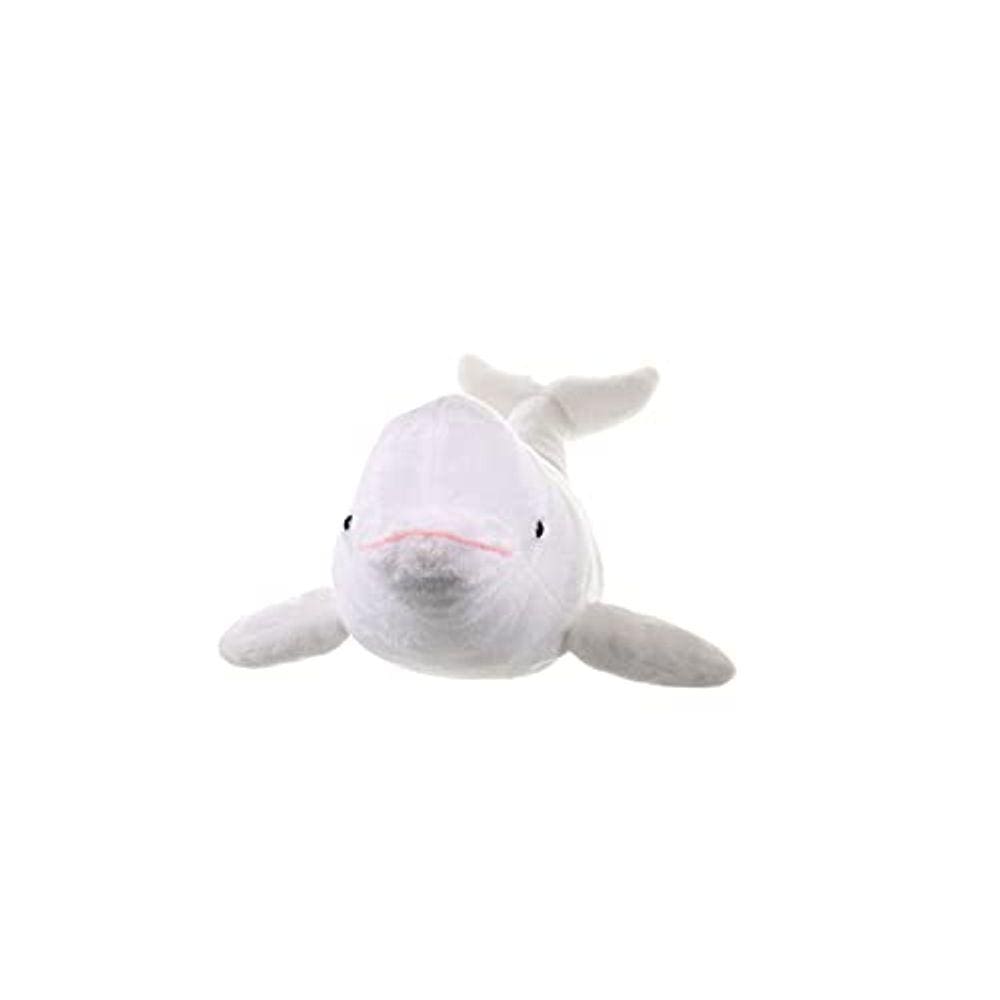 Pelúcia de baleia beluga, bicho de pelúcia, brinquedo, presentes, 21 cm, branco