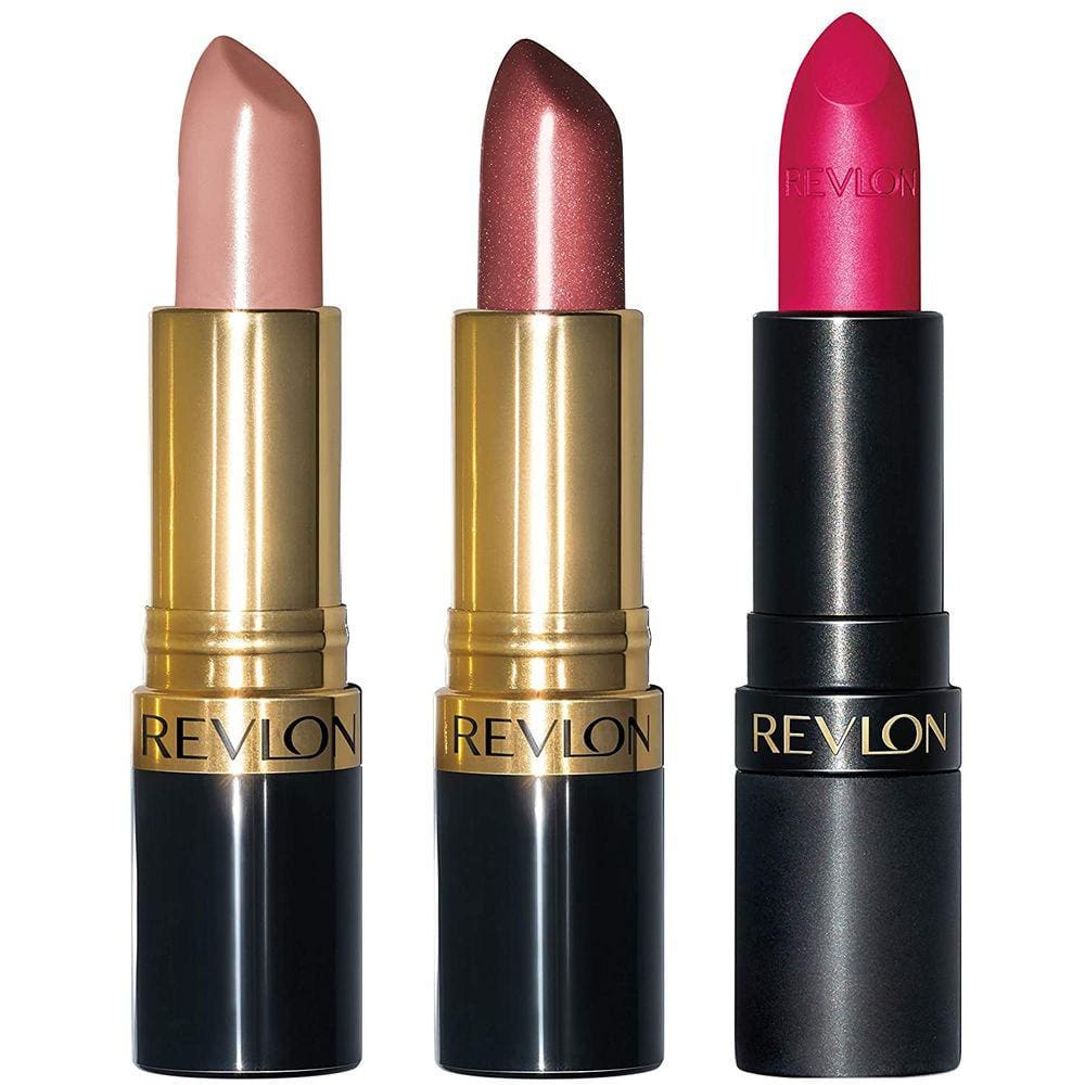Batom super lustroso, conjunto de 3 peças de batons com vários acabamentos, creme, pérola e fosco