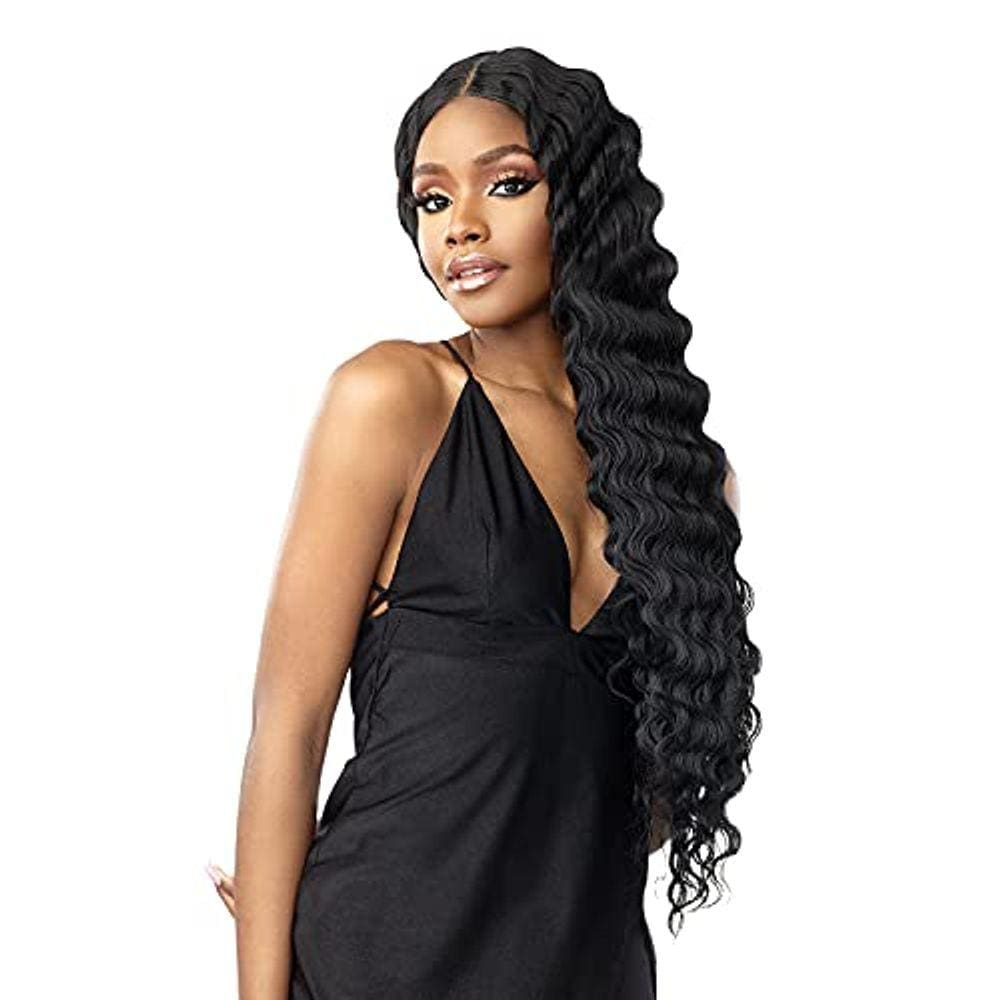 Peruca de renda HD de densidade l pré-arrancada, linha do cabelo VICE UNIT, renda de 6,5 cm (1B)