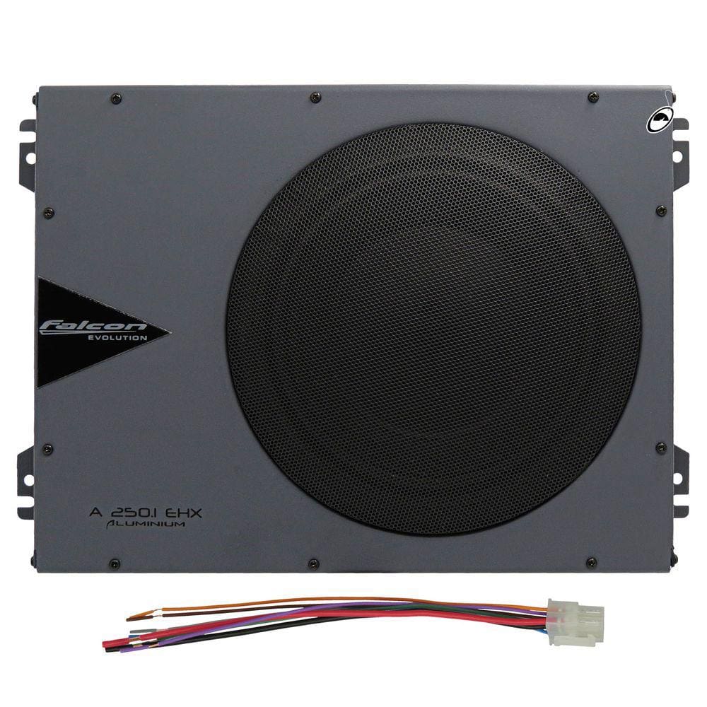 Caixa Amplificada Slim 8" Polegadas Automotiva Falcon A 250.1 EHX 250W RMS