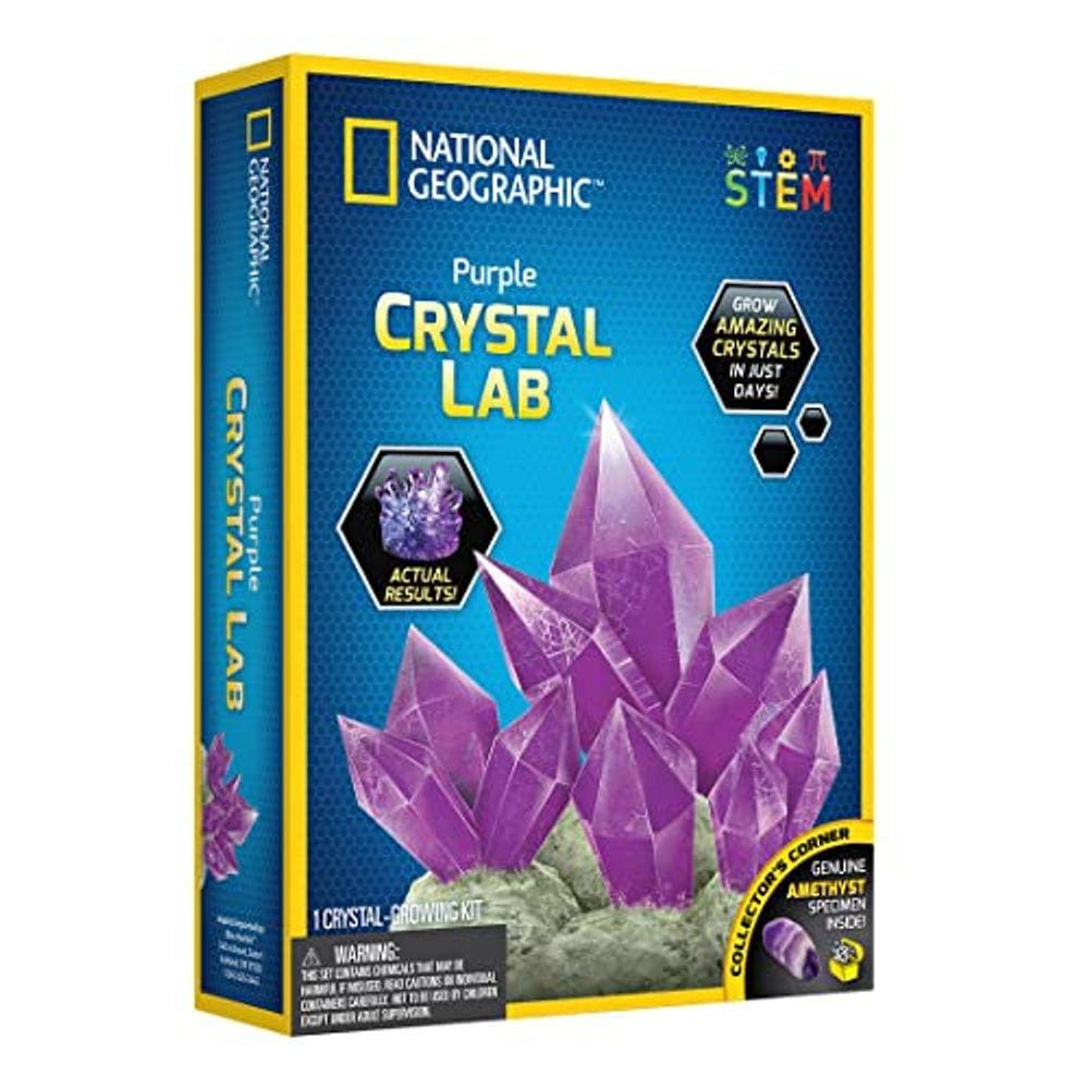 Laboratório de cultivo de cristais + espécime de cristal de ametista