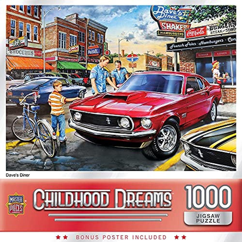 Quebra-cabeça Childhood Dreams - Dave`s Diner 1000 peças