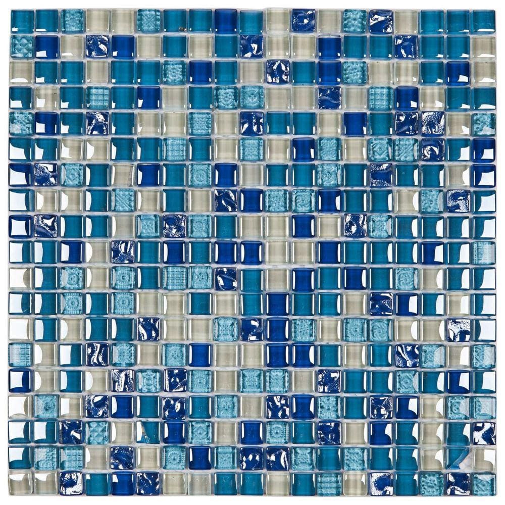 Pastilha de Vidro Galiano 30x30cm Azul