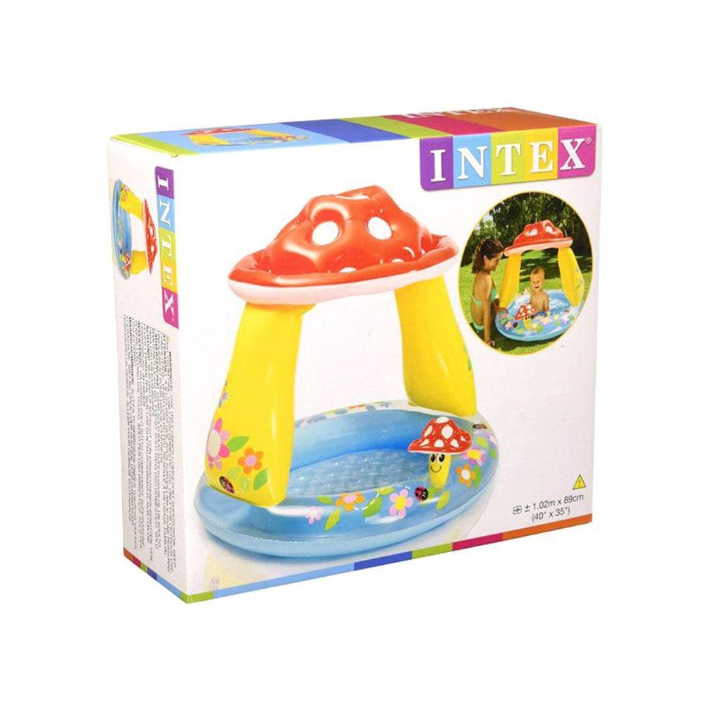 57114 Piscina Cogumelo Com Cobertura 45 Litros