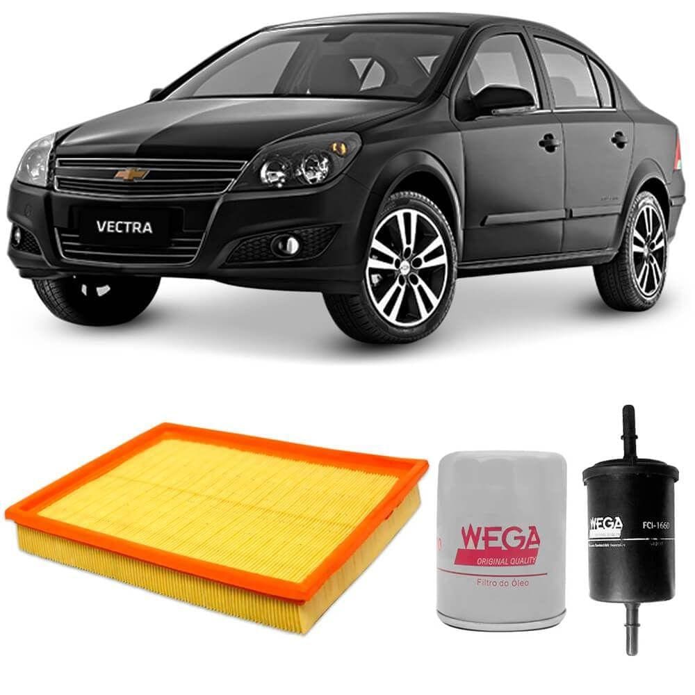 Kit Filtro Ar Óleo Combustível Vectra 2006 A 2008 Flex