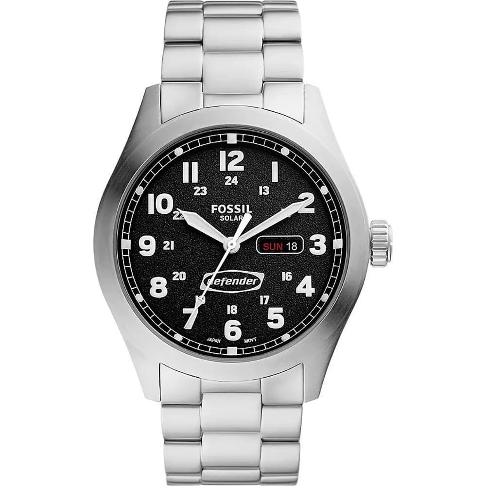 Relógio Fossil Masculino Ref: Fs5976/1kn Solar Casual Prateado