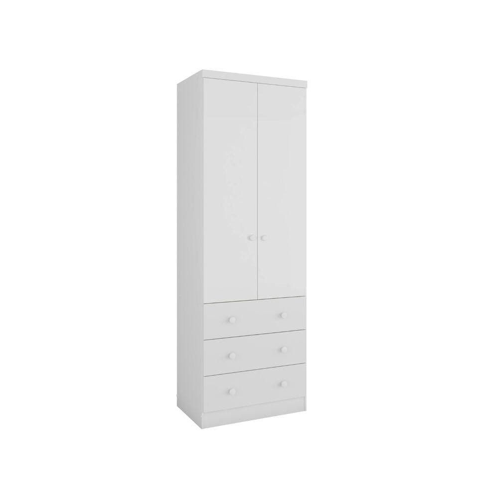 Guarda Roupa Bebê Moveis Peroba Junior 02 portas 03 gav MDF