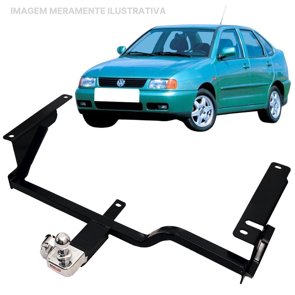 Engate Reboque Rabicho Fixo Polo Classic 1997 a 2001 450Kg