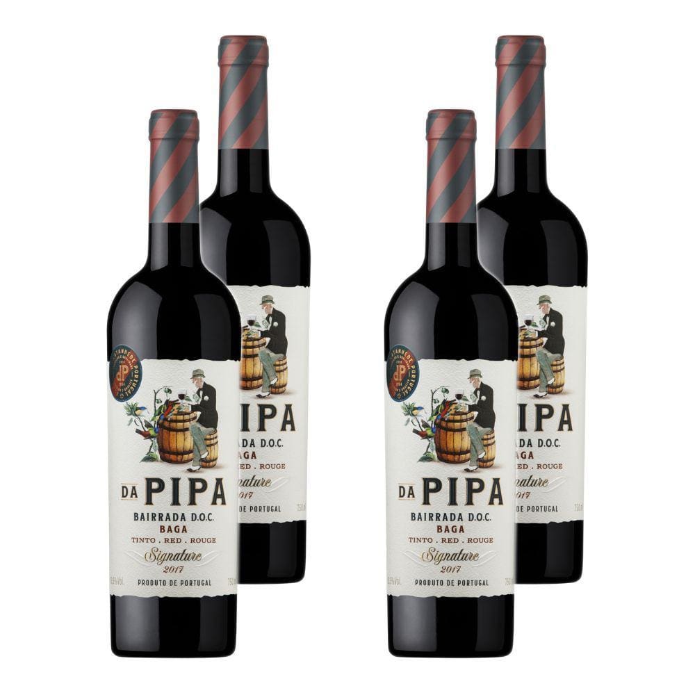 Kit 4 Vinhos Da Pipa Signature Tinto Portugal 750ml