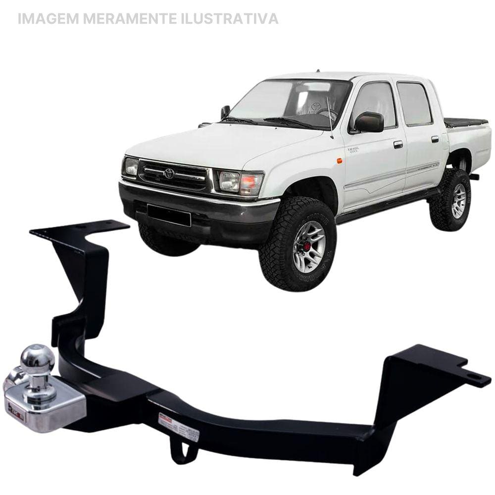 Engate Reboque Rabicho Fixo Hilux 1998 a 2004 1200Kg