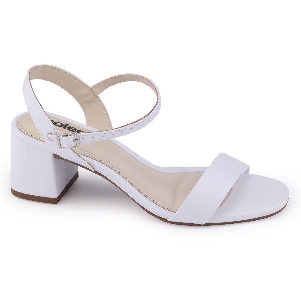 Sandália Feminina Moleca 5496.101 salto médio | Extra
