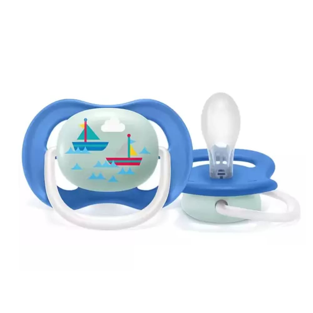 Chupeta Avent Philips Ultra Air 6-18 Meses Barco Azul