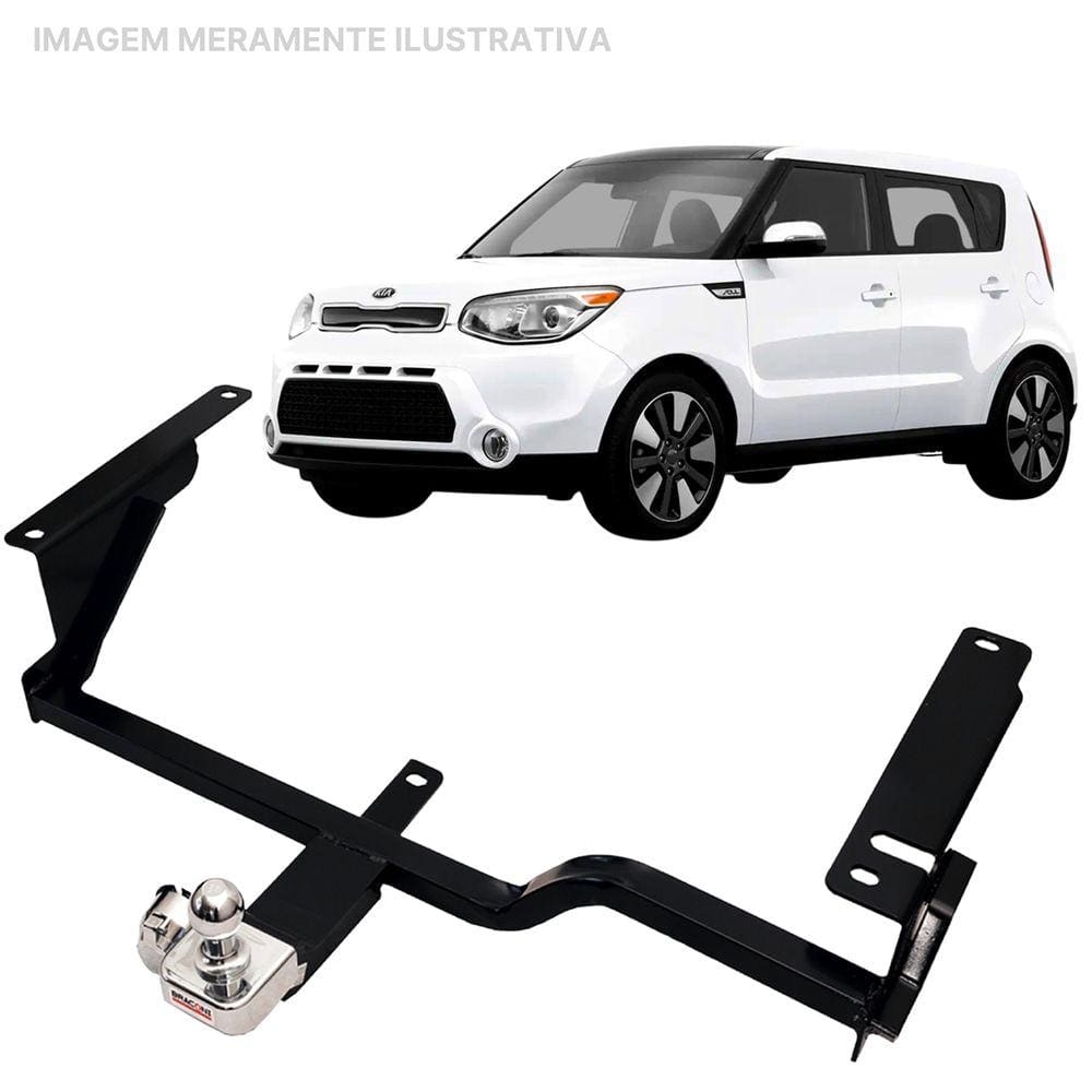 Engate Reboque Rabicho Fixo Kia Soul 2010 a 2014 450Kg