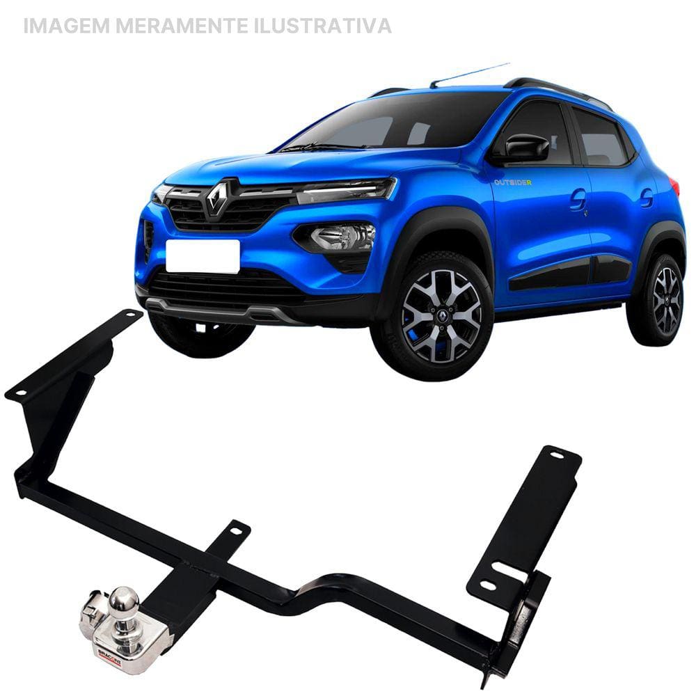 Engate Reboque Rabicho Fixo Kwid 2022 a 2023 450Kg