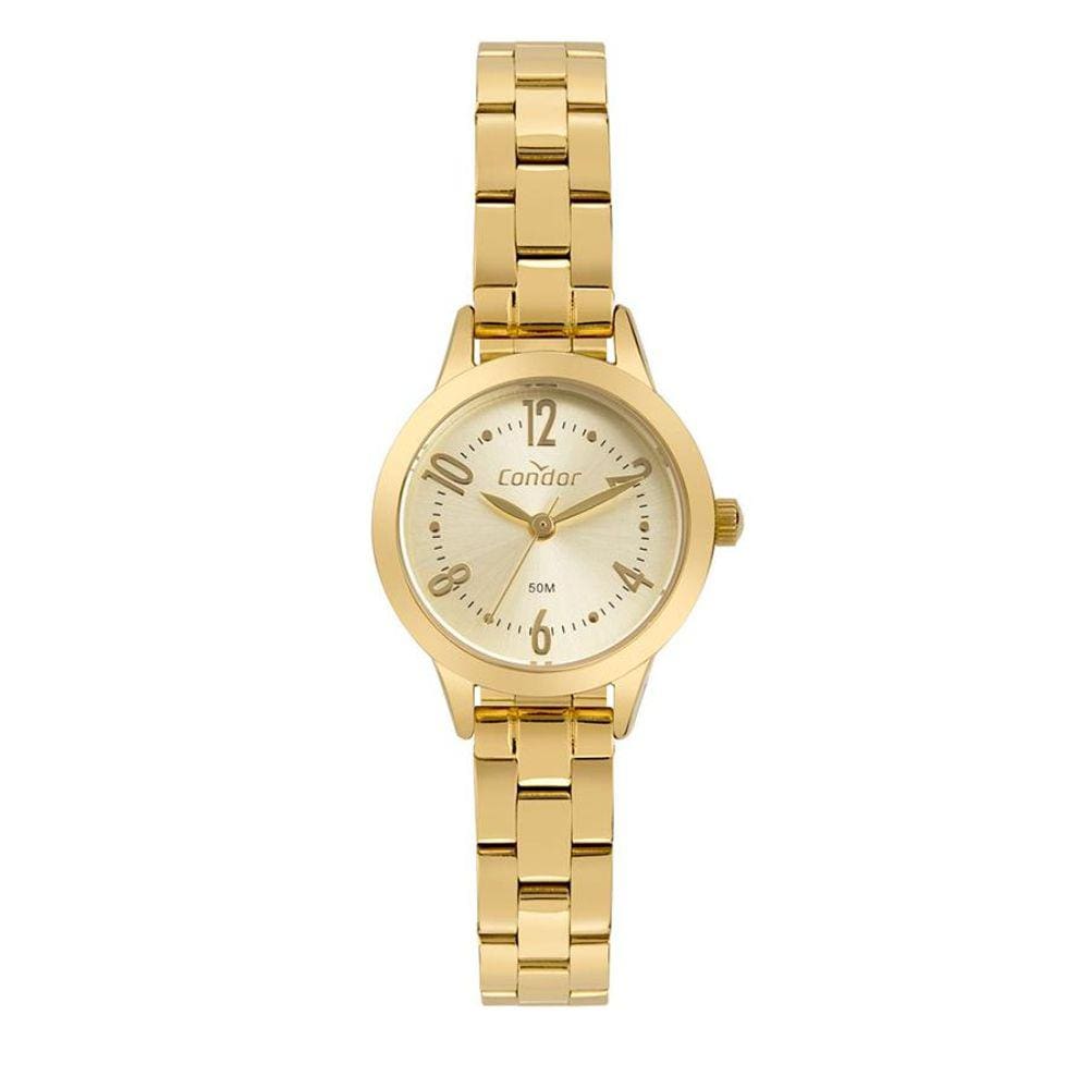 Relógio Condor Feminino Ref: Co2035mzn/4x Social Dourado