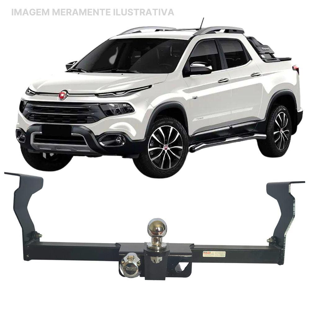 Engate Reboque Rabicho Removivel Toro 2016 a 2019 1000Kg
