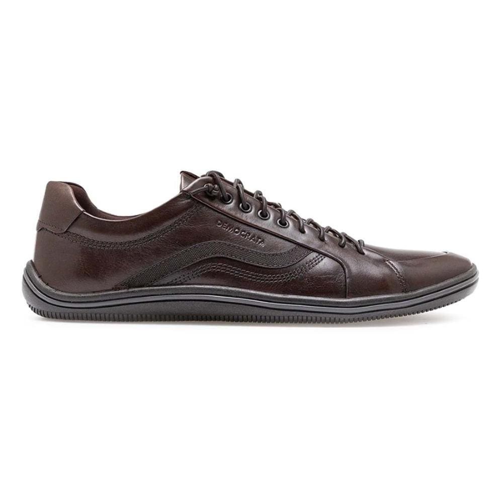 Sapatênis De Couro Democrata Masculino Denim Rave 034034