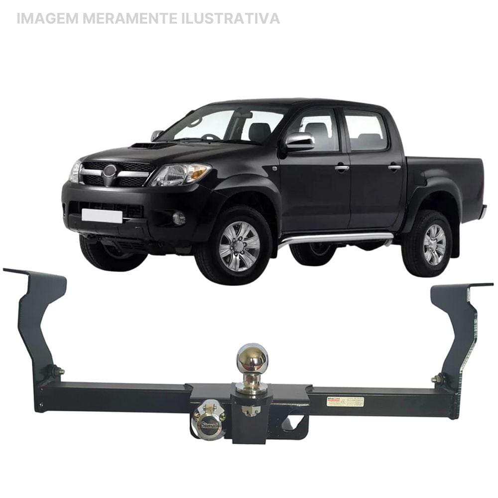 Engate Reboque Rabicho Removivel Hilux 2005 a 2015 1500Kg