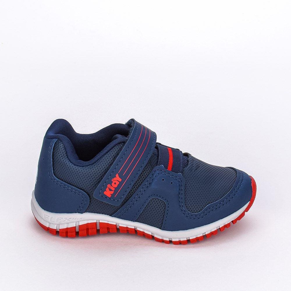 Tênis Infantil Masculino Kidy Flex Marinho Vermelho