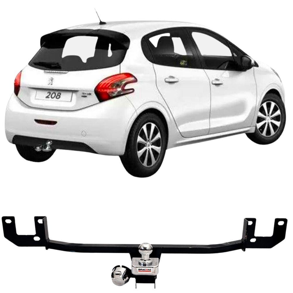 Engate Reboque Rabicho Fixo Peugeot 208 2008 a 2013 450Kg