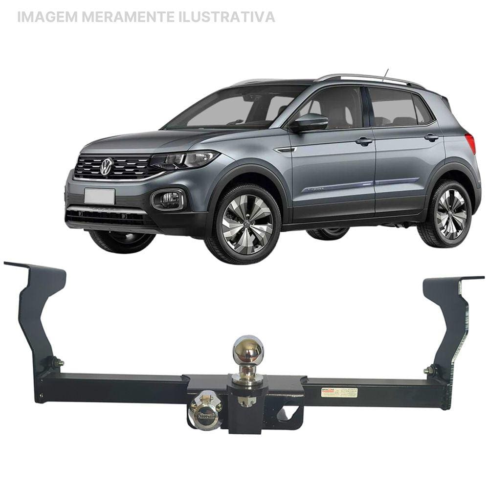 Engate Reboque Rabicho Removivel T-Cross 2017 a 2022 700Kg