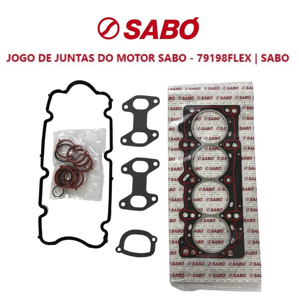 Junta Motor Superior Sabó Fiat Palio Weekend Elx Flex Fire 1.4 L 8V Sohc L4 2005 A 2008
