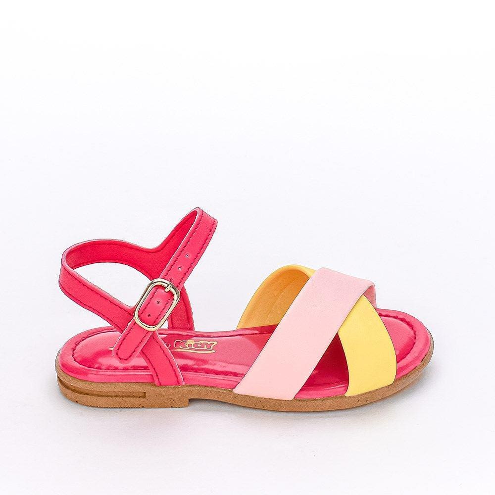 Sandália Infantil Feminina Kidy Kidy Amar Comfort Pink