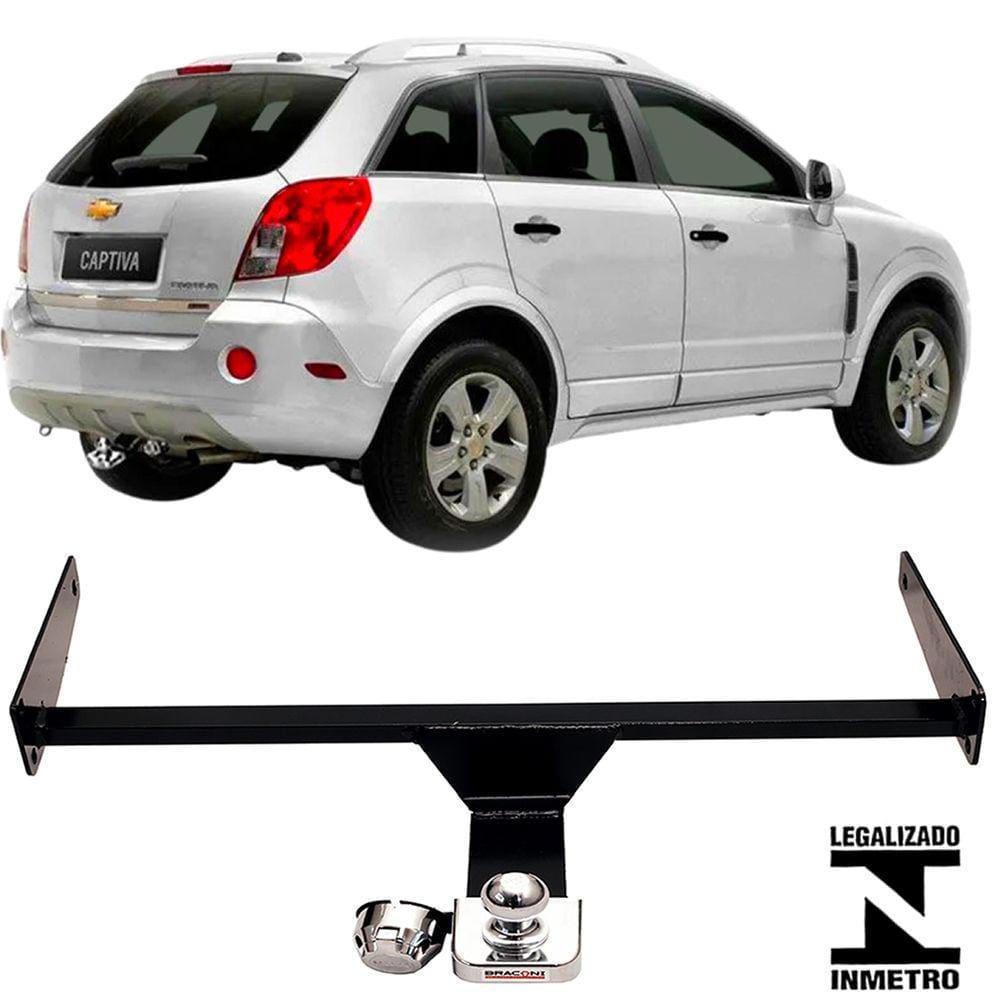 Engate Reboque Rabicho Fixo Captiva 2008 a 2017 600Kg