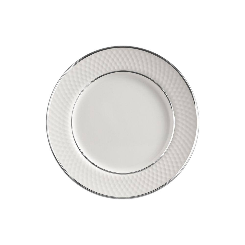 Conjunto com 6 Pratos de Sobremesa Relevo Silver Ø21cm