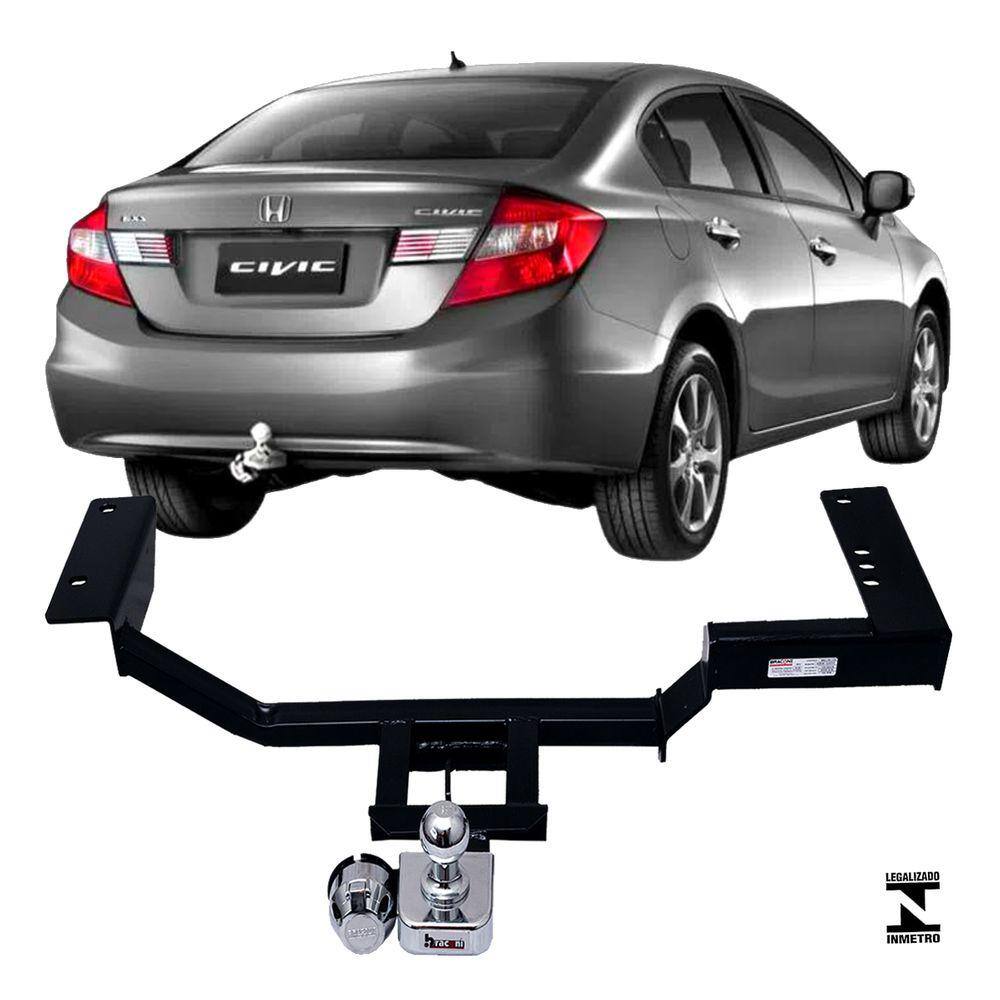 Engate Reboque Rabicho Fixo New Civic 2012 a 2016 500Kg