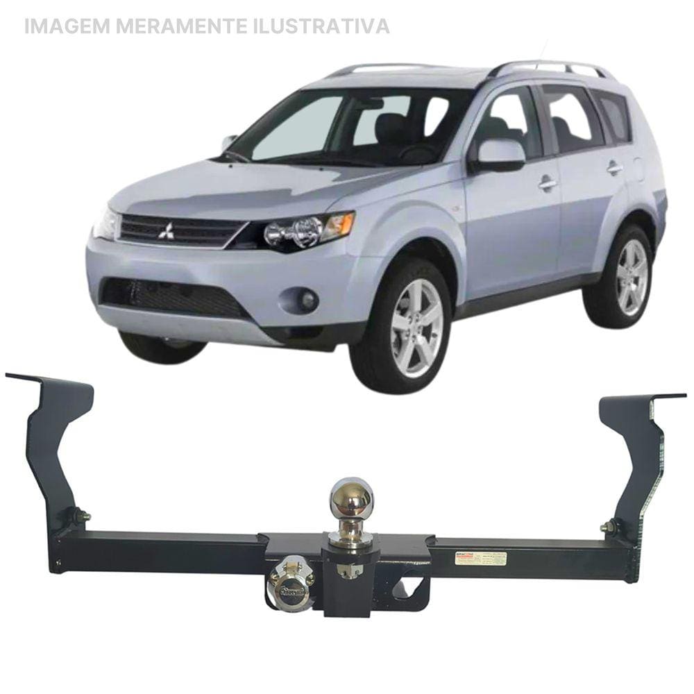 Engate Rabicho Removivel Outlander 2008 a 2013 1000Kg