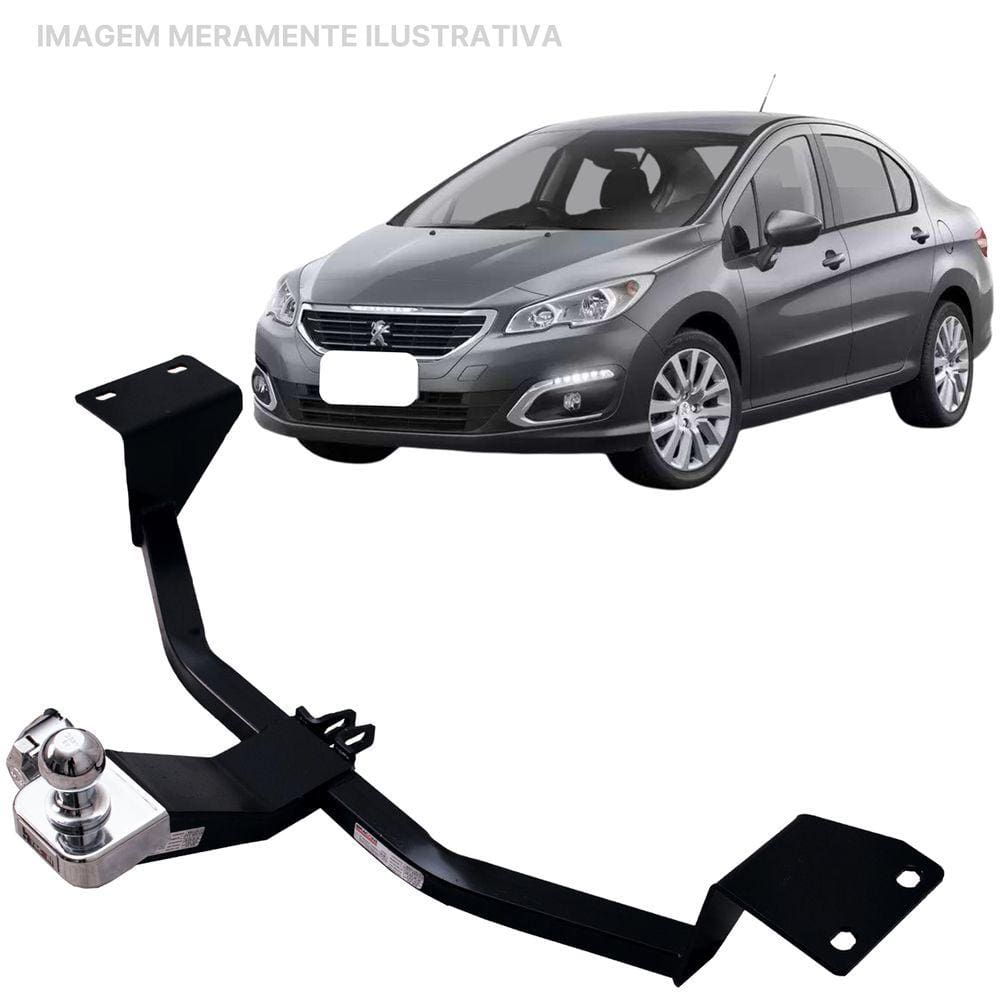 Engate Reboque Rabicho Fixo Peugeot 408 2011 a 2016 450Kg