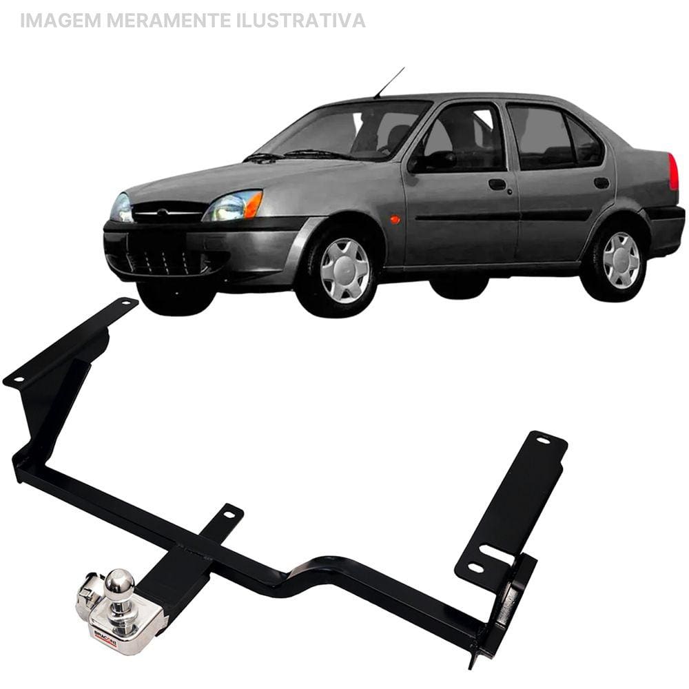 Engate Reboque Rabicho Fixo Fiesta Sedan 2002 a 2004 450Kg