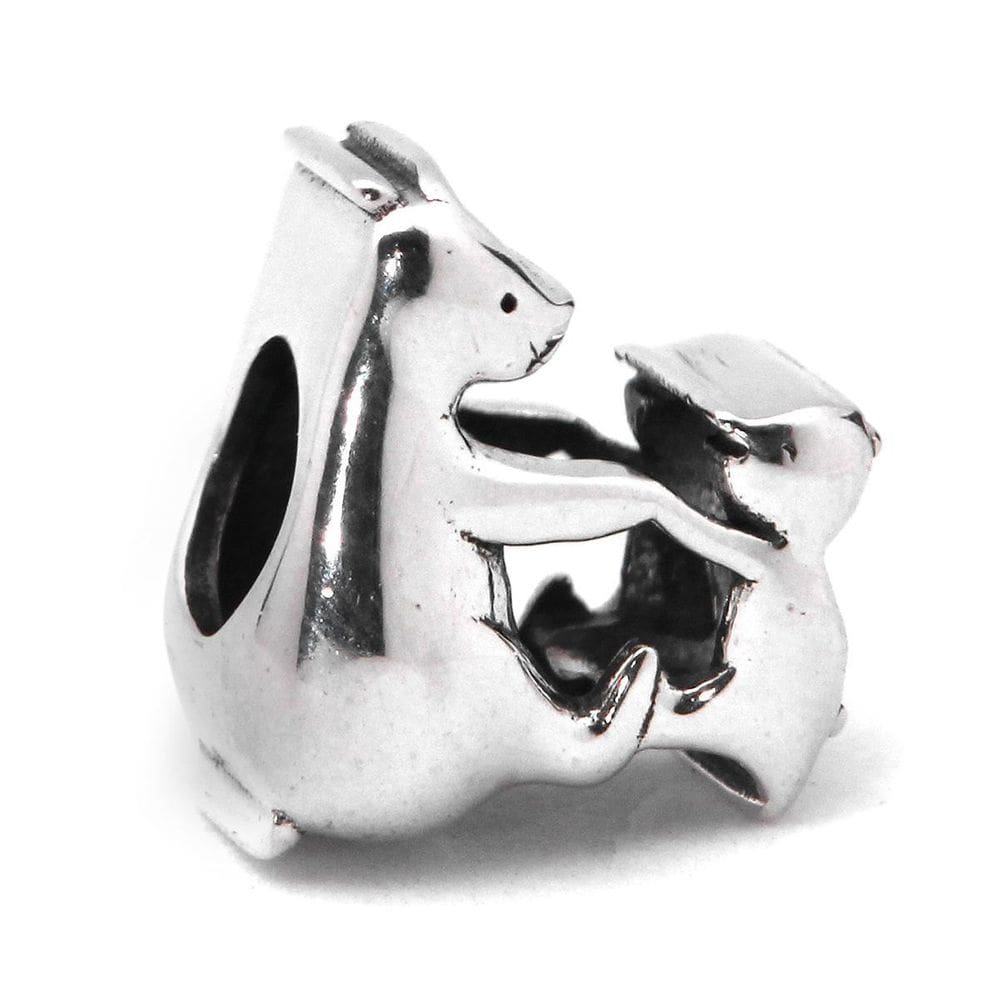 Berloque Mundo Briller Separador Irmão Urso Prata