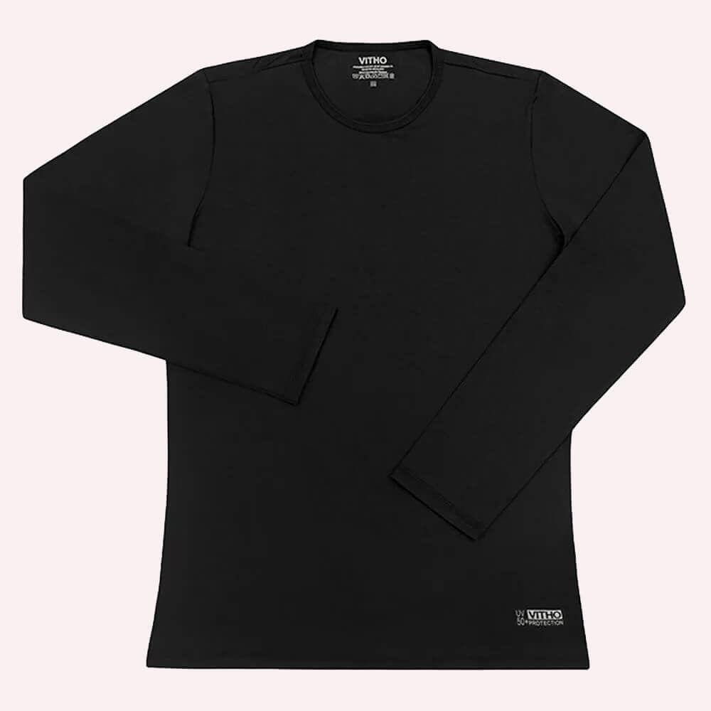 Camiseta Masculina Proteção Térmica UV Theo 50+ Azul Marinho M