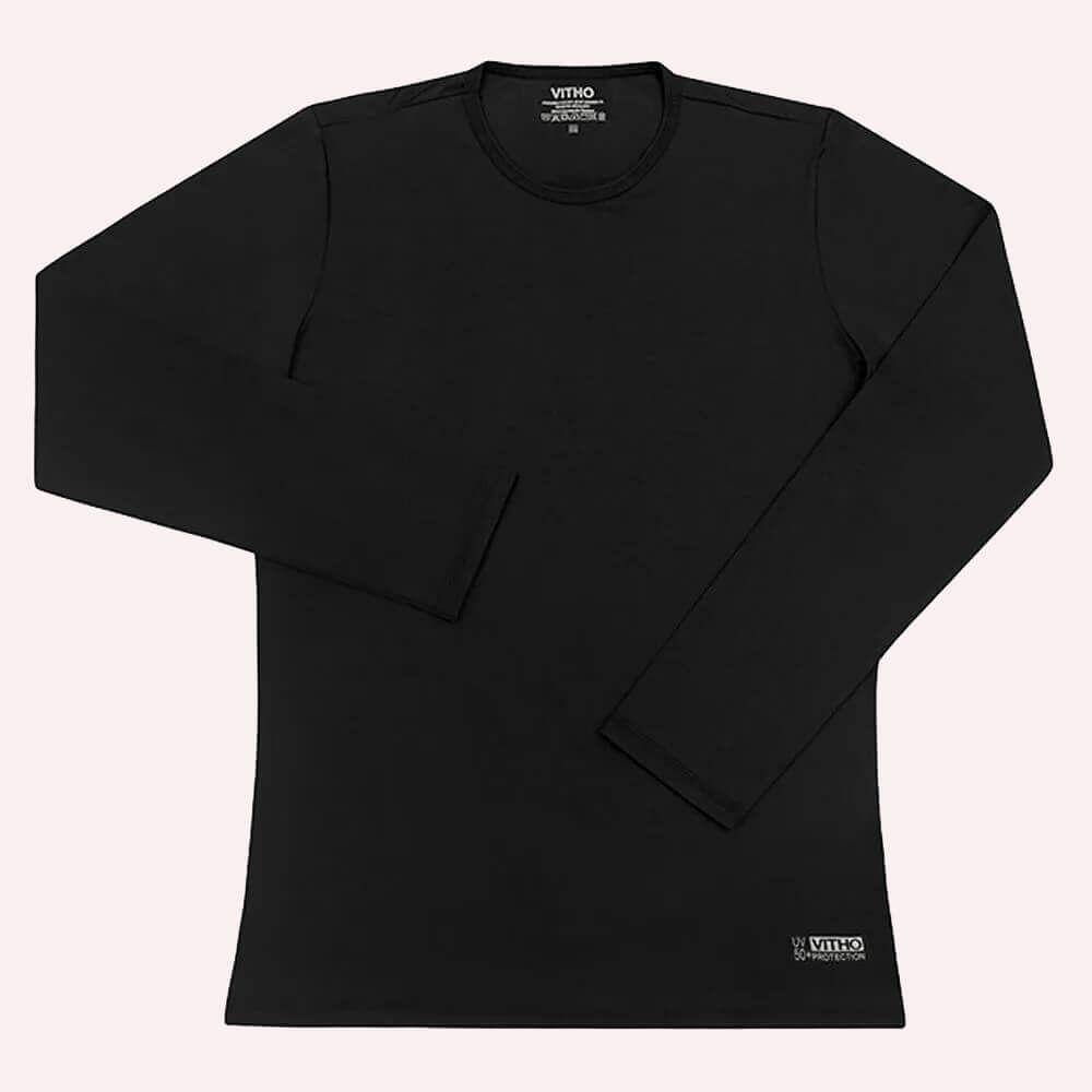Camiseta Masculina Proteção Térmica UV Theo 50+ Azul Marinho GG