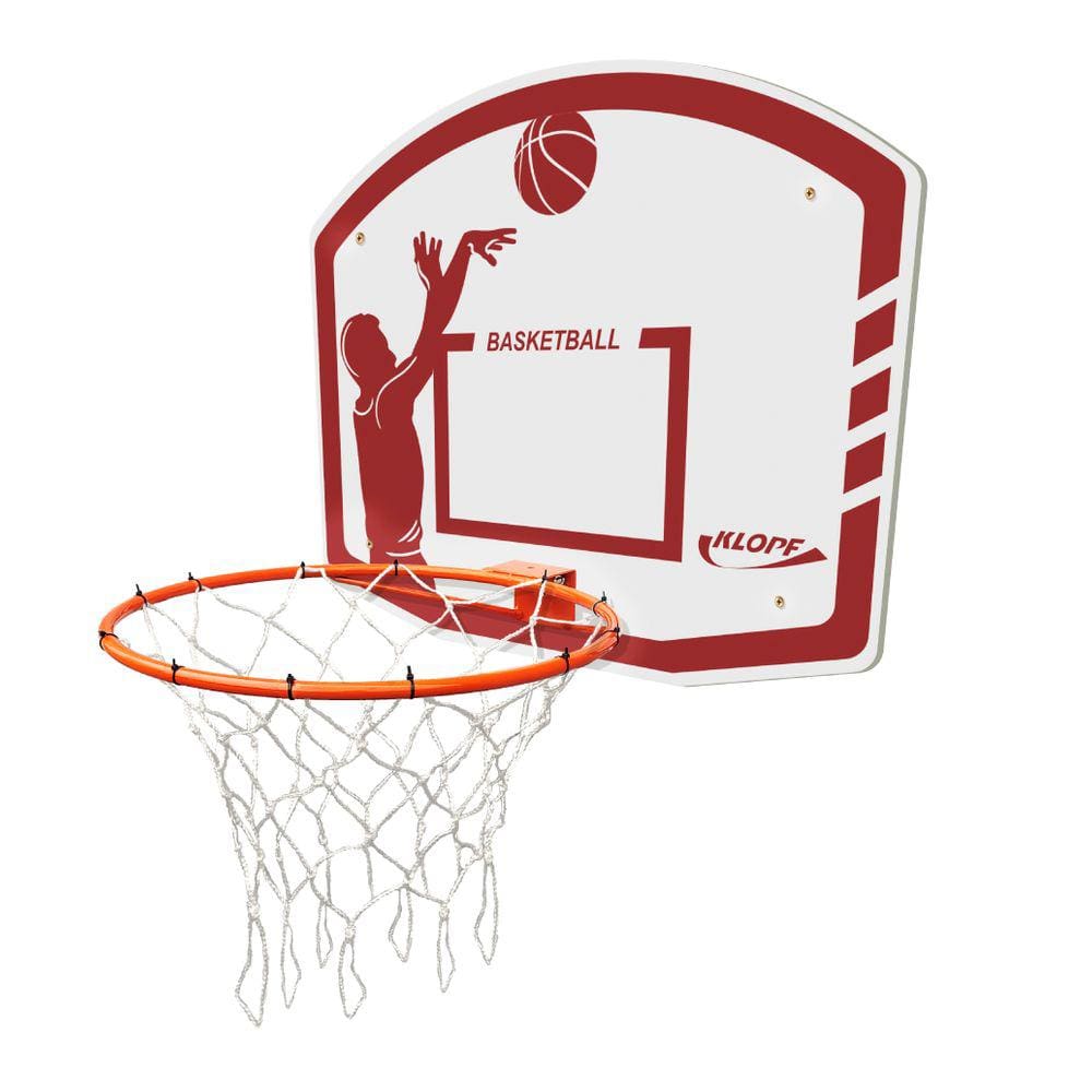 Tabela De Basquete Aro 41cm À Prova D`agua Klopf c/Rede 1020