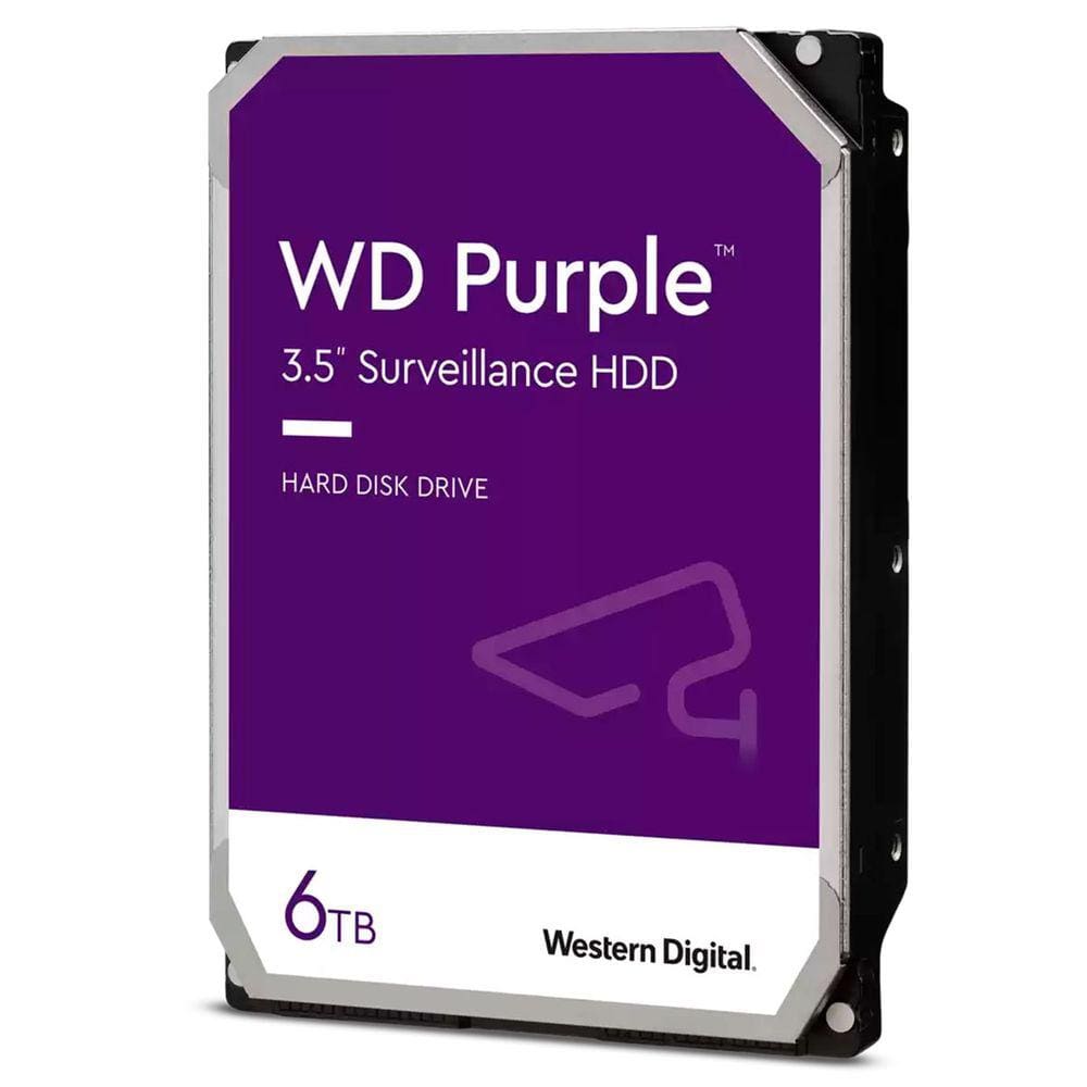 HD 6TB Western Digital Purple Surveillance, SATA III 6Gb/s, Cache 256MB, 3.5” - WD64PURZ