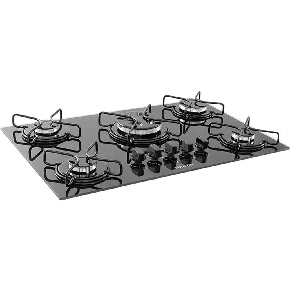 Cooktop Suggar 5B Esmaltado Tripla Chama Fg5305 Avp Preto