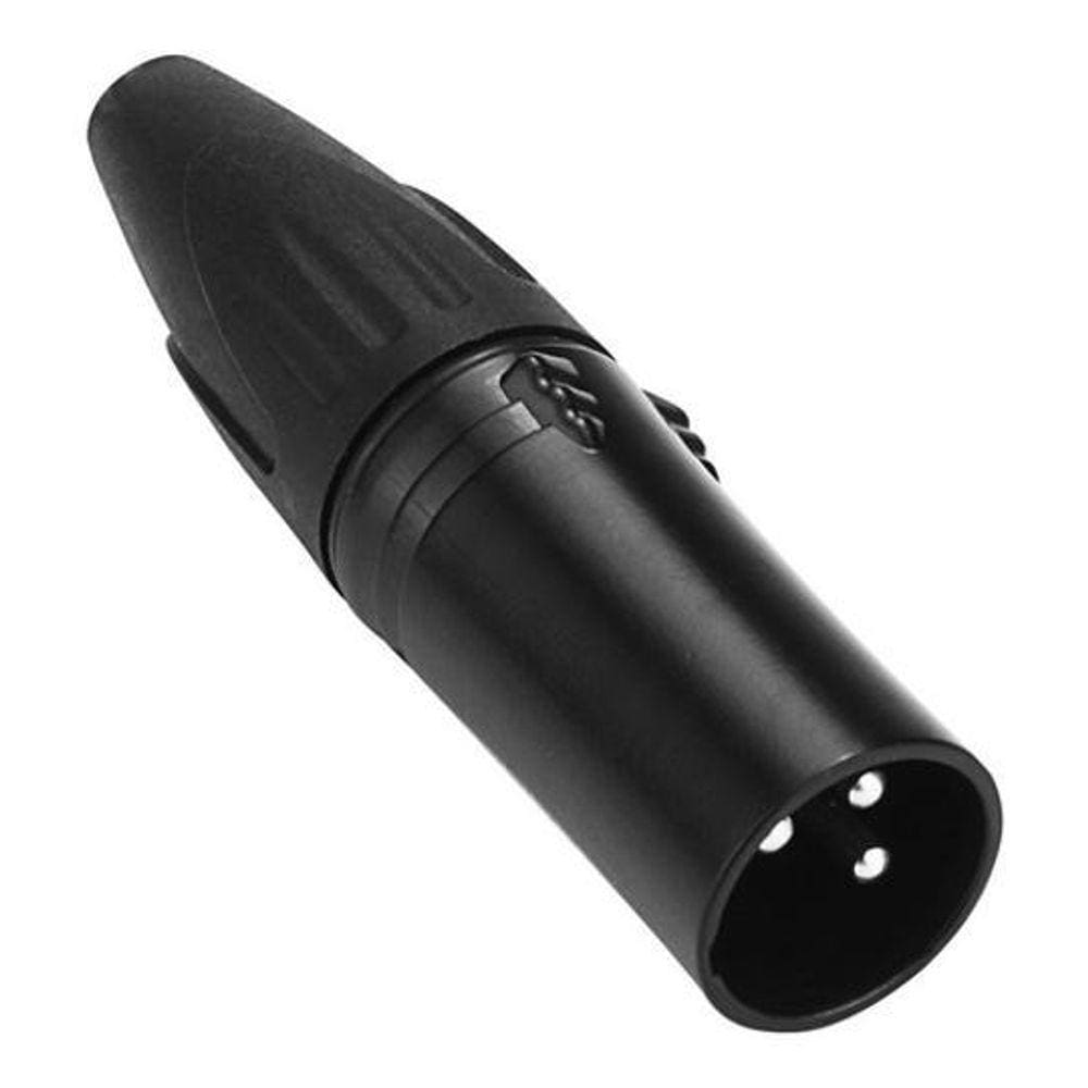 Conector Xlr Canon Macho 3 Pinos Preto Xlr503 Devox