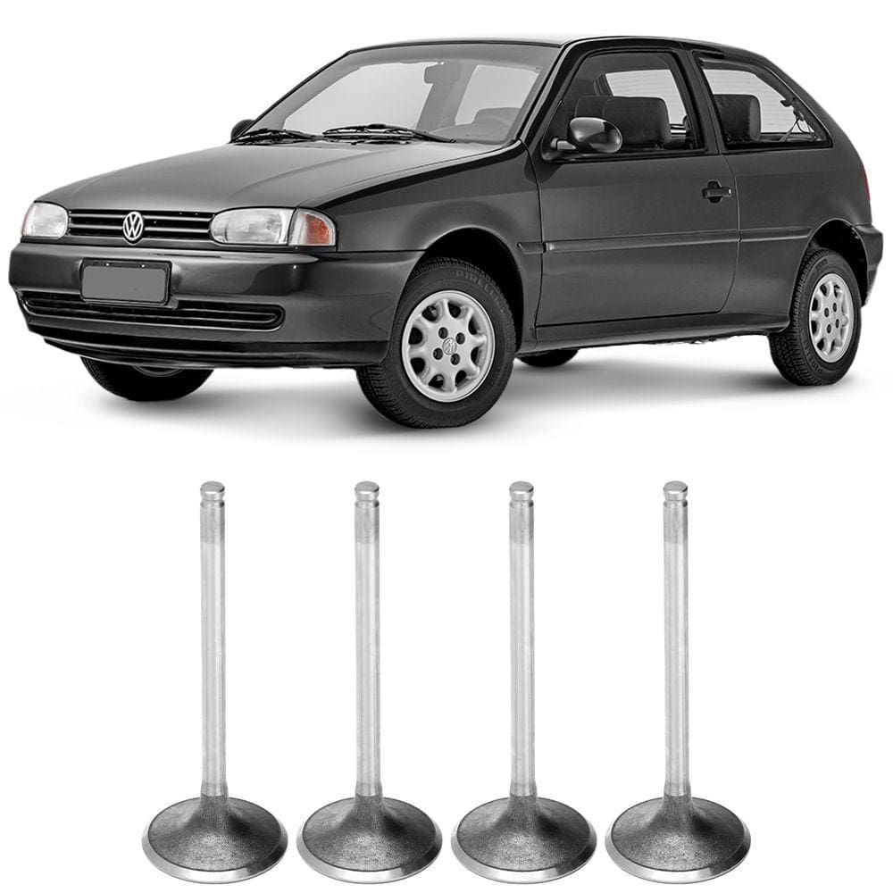 Jogo 4 Válvula Admissão Volkswagen Ea111 At 1.0 16v Gasolina
