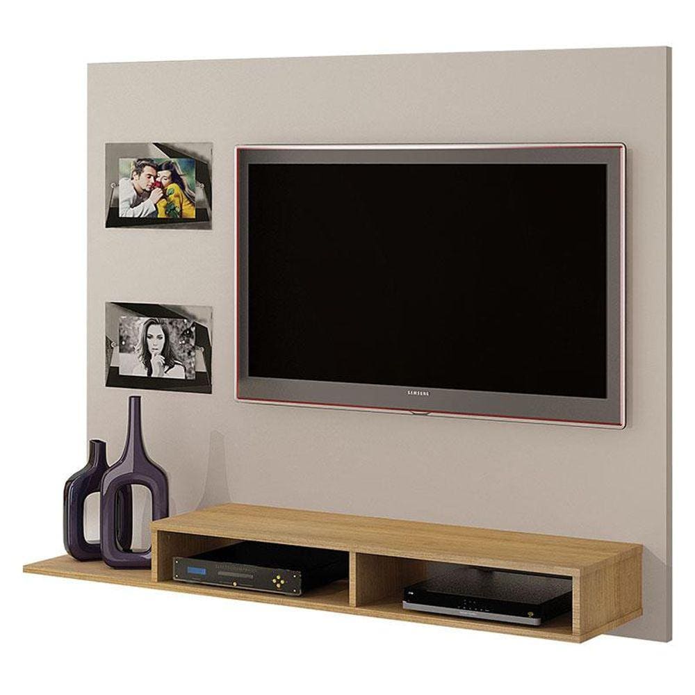 Painel para TV Hades Off White Cinamomo - Valdemóveis