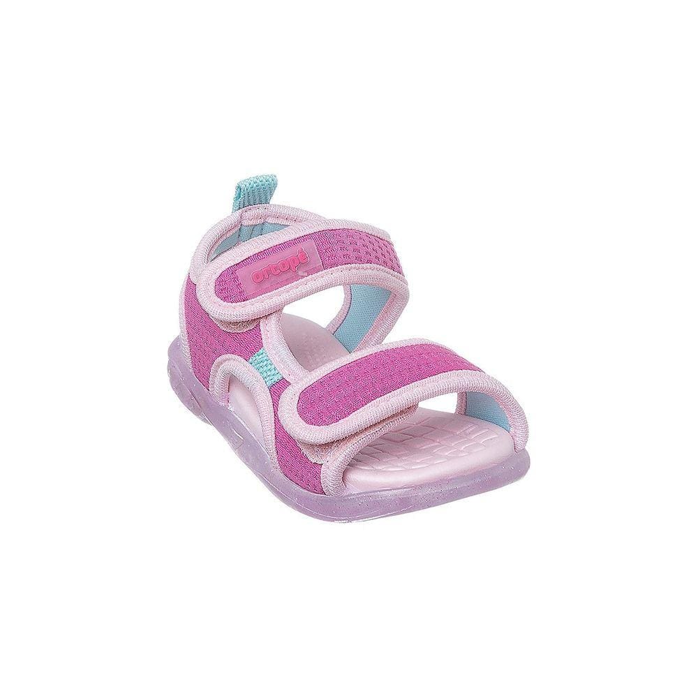 Sandália de Led Infantil Feminino Ortopé Energy Light Fecho Duplo Pink