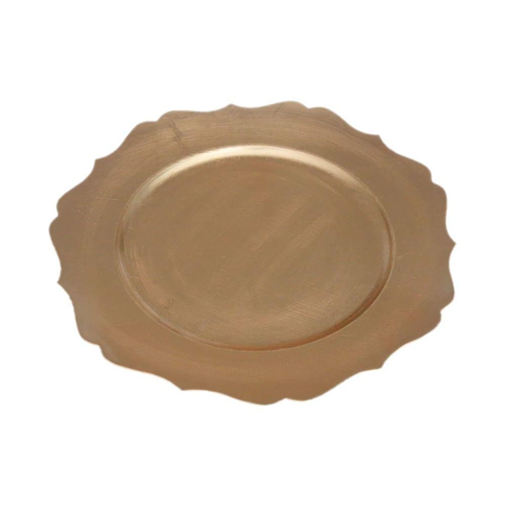 Sousplat de Plástico Le Clássico Dourado 33cm
