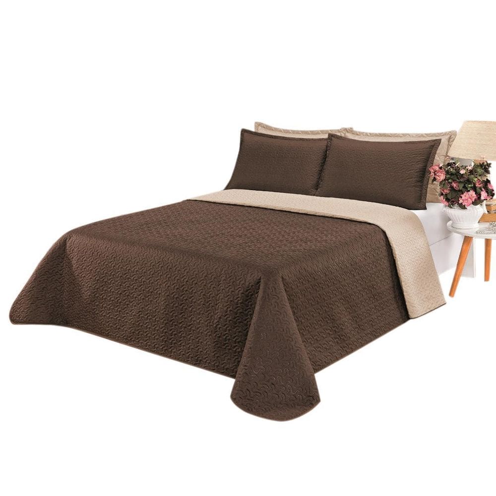 Cobre Leito Clara Casal- Kaqui / Tabaco