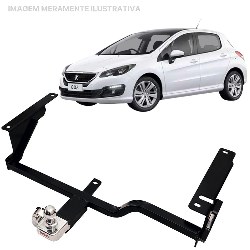 Engate Reboque Rabicho Peugeot 308 Hatch 2012 a 2019 450Kg