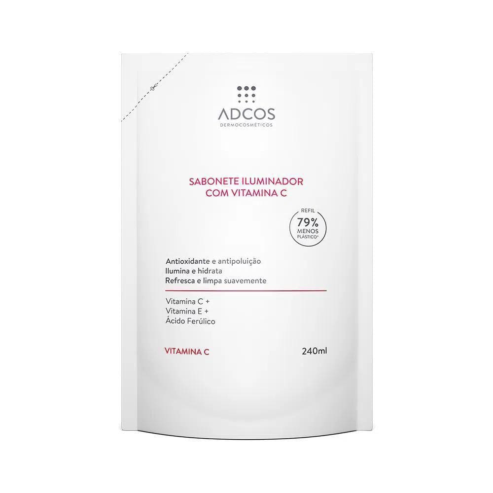 Refil Sabonete Iluminador Vitamina C 240Ml Adcos