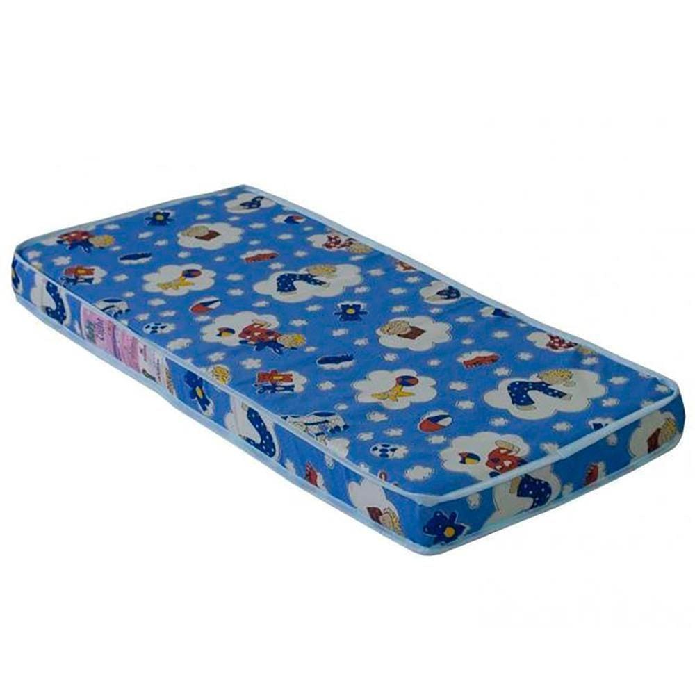 Colchao Infantil Para Berço 60x130 Cm Bb863 Azul Comm Azul